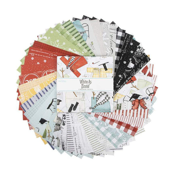 White as Snow Layer Cake 10" Stacker Bundle - Riley Blake Designs - 42 piece Precut Pre cut - Christmas - Quilting Cotton Fabric