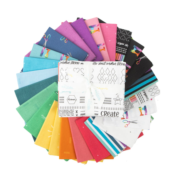 SALE Make Fat Quarter Bundle 25 pieces - Riley Blake Designs - Pre cut Precut - Quilting Cotton Fabric