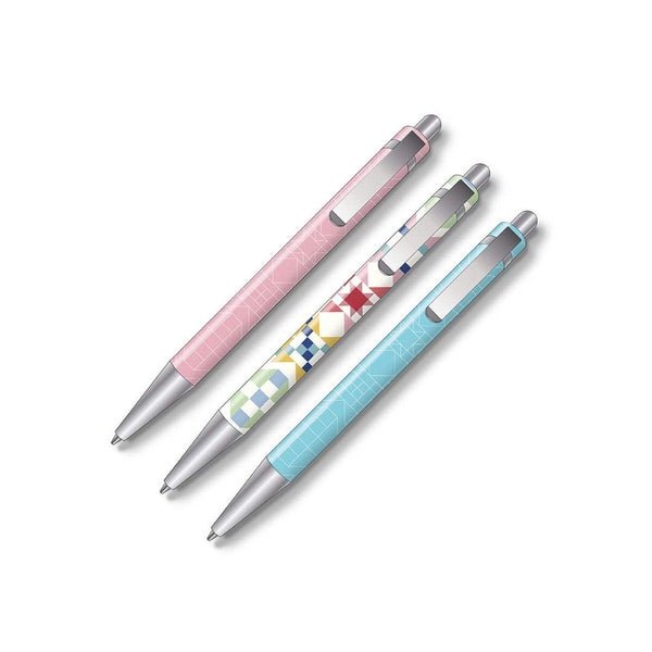 SALE Riley Blake Designs Mechanical Pencil Set ST-25493 - Riley Blake Designs - 3 Mechanical Pencils Erasers Lead