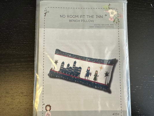 SUPER DEAL! No Room at the Inn SEWiNG Version Bench Pillow/Table Runner pattern P177 - Bee Sew Inspired - Riley Blake - INSTRUCTIONS Only