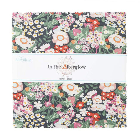 In the Afterglow Layer Cake 10" Stacker Bundle - Riley Blake Designs - 42 piece Precut Pre cut - Floral - Quilting Cotton Fabric