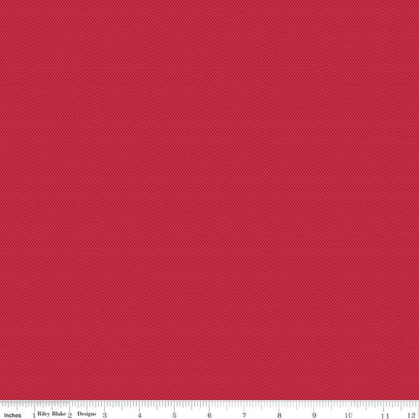 SALE POParazzi C805 Riley Red - Riley Blake Designs - Geometric Tiny Squares Tone-on-Tone - Quilting Cotton Fabric