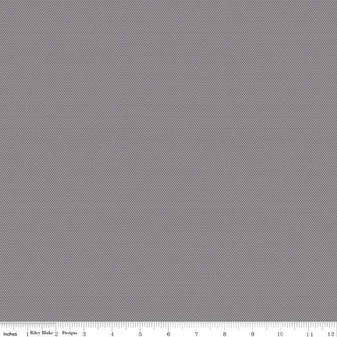 CLEARANCE POParazzi C805 Gray by Riley Blake Designs - Geometric Tiny Squares Tone-on-Tone - Quilting Cotton Fabric