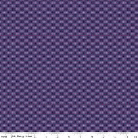 CLEARANCE POParazzi C805 Grape - Riley Blake Designs - Geometric Tiny Squares Tone-on-Tone - Quilting Cotton Fabric