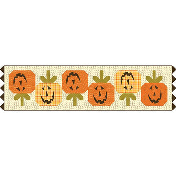 SALE Pumpkin Parade Runner & Quilt PATTERN P157 - Riley Blake Designs - INSTRUCTIONS Only - Pumpkins Halloween Thanksgiving