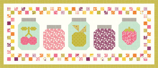 SALE In a Fruit Jar Summer Runner Boxed Kit KT-13390 - Riley Blake Designs - Adel in Summer - Box Pattern Fabric - Quilting Cotton Fabric