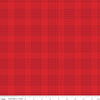 SALE Peace on Earth Plaid C13454 Red - Riley Blake Designs - Christmas Houndstooth Design - Quilting Cotton Fabric