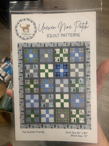 Uneven Nine-Patch Quilt PATTERN P156 by Amanda Niederhauser - Riley Blake Design - INSTRUCTIONS Only - Fat Quarter Friendly 9-Patch