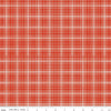 SALE Farmhouse Summer Plaid C13634 Red - Riley Blake Designs - Off White Lines - Quilting Cotton Fabric