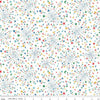 Fat Quarter End of Bolt - SALE Deck the Halls Helen's Stars B 01666887B - Riley Blake  - Christmas  Starbursts -  Liberty - Quilting Cotton