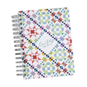 Riley Blake Designs Quilty Notebook ST-25492 - Riley Blake Designs - Spiral Notebook - 140 Lined Pages - 6"x 8"