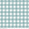 SALE White as Snow Buffalo Plaid C13562 Blue - Riley Blake Designs - Christmas Blue/White 3/4" Check - Quilting Cotton Fabric