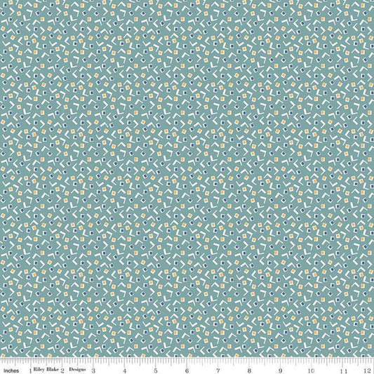 SALE Home Town Mangum C13592 Heirloom Cottage - Riley Blake Designs - Geometric Shapes - Lori Holt - Quilting Cotton Fabric
