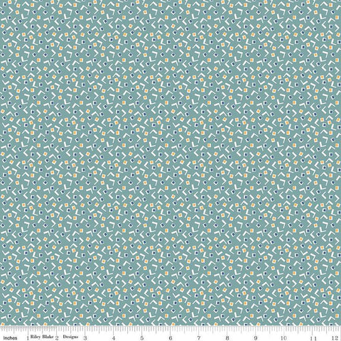 SALE Home Town Mangum C13592 Heirloom Cottage by Riley Blake Designs - Geometric Shapes - Lori Holt - Quilting Cotton Fabric