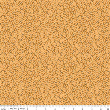 SALE Home Town Miller C13593 Heirloom Daisy - Riley Blake Designs - Floral Flowers Dots - Lori Holt - Quilting Cotton Fabric