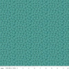SALE Home Town Miller C13593 Teal - Riley Blake Designs - Floral Flowers Dots - Lori Holt - Quilting Cotton Fabric