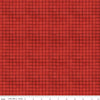 White as Snow Windowpane Plaid C13565 Red - Riley Blake Designs - Christmas 1/2" Irregular Grid - Quilting Cotton Fabric
