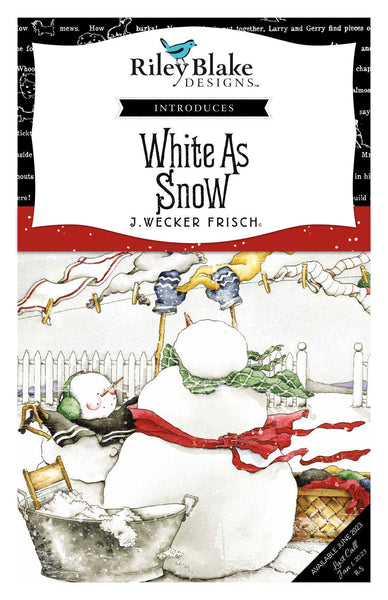 White as Snow Charm Pack 5" Stacker Bundle - Riley Blake Designs - 42 piece Precut Pre cut - Christmas - Quilting Cotton Fabric