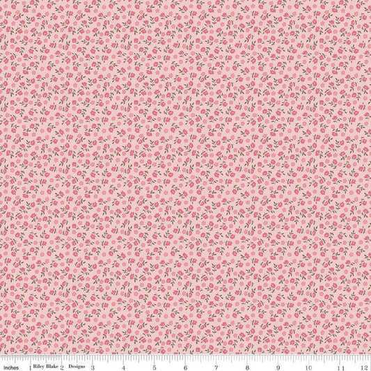 SALE Home Town Bodell C13594 Frosting - Riley Blake Designs - Floral Flowers - Lori Holt - Quilting Cotton Fabric