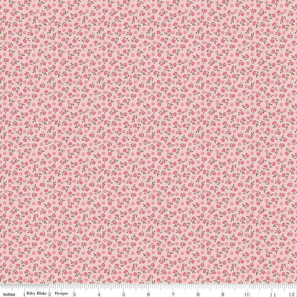 SALE Home Town Bodell C13594 Frosting by Riley Blake Designs - Floral Flowers - Lori Holt - Quilting Cotton Fabric