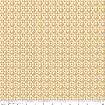 SALE Home Town Crane Heirloom Daisy Yellow Floral Fabric C13596 - Lori Holt Riley Blake Quilting Cotton Fabric