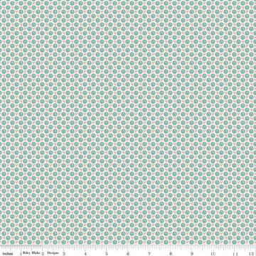 SALE Home Town Crane Heirloom Sea Glass - Riley Blake Designs - Quilting Cotton Fabric