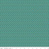 SALE Home Town Freeman C13597 Teal - Riley Blake Designs - Leaves Leaf Lattice - Lori Holt - Quilting Cotton Fabric