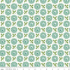 2 Yard 33" End of Bolt - DEAL Home Town WIDEBACK WB13601 Heirloom Sea Glass - Riley Blake - 108" Floral - Lori Holt - Quilting Cotton Fabric