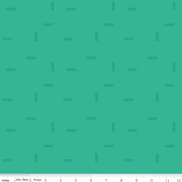 CLEARANCE Make Stitched Up C13425 Alpine by Riley Blake Designs - Dashed Lines Tone-on-Tone - Quilting Cotton Fabric