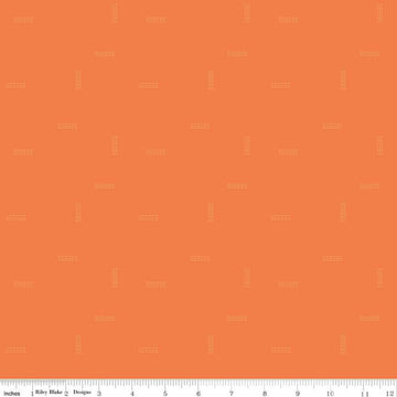 CLEARANCE Make Stitched Up C13425 Orange - Riley Blake Designs - Dashed Lines Tone-on-Tone - Quilting Cotton Fabric