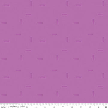 CLEARANCE Make Stitched Up C13425 Violet - Riley Blake Designs - Dashed Lines Tone-on-Tone - Quilting Cotton Fabric