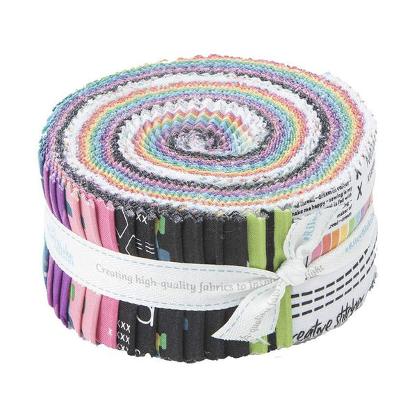 SALE Make 2.5 Inch Rolie Polie Jelly Roll 40 pieces - Riley Blake Designs - Precut Pre cut Bundle - Quilting Cotton Fabric