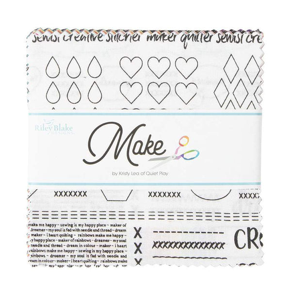 SALE Make Charm Pack 5" Stacker Bundle - Riley Blake Designs - 42 piece Precut Pre cut - Quilting Cotton Fabric