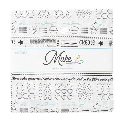 SALE Make Layer Cake 10" Stacker Bundle - Riley Blake Designs - 42 piece Precut Pre cut - Quilting Cotton Fabric