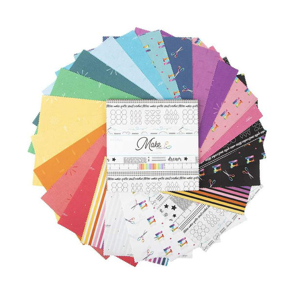 SALE Make Layer Cake 10" Stacker Bundle - Riley Blake Designs - 42 piece Precut Pre cut - Quilting Cotton Fabric