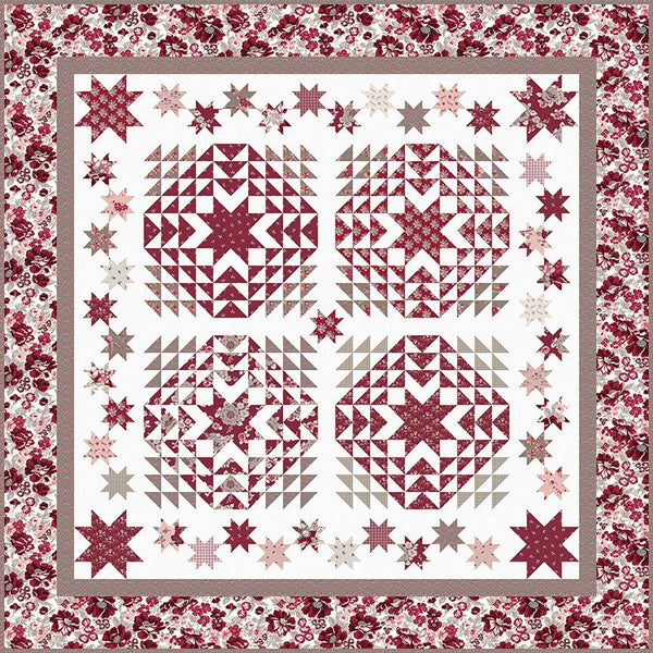 SALE Star Spangled Quilt PATTERN P124 by Gerri Robinson - Riley Blake Designs - INSTRUCTIONS Only - Stars Half-Square Triangles Flying Geese