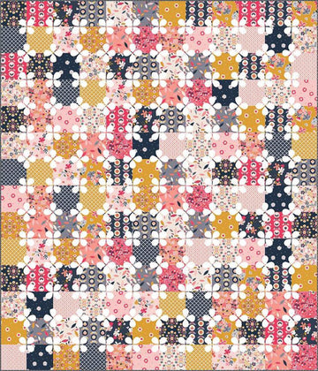 SALE Aster Quilt PATTERN P093 - Gabrielle Neil - Riley Blake Designs - INSTRUCTIONS Only - Piecing Applique