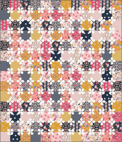 SALE Aster Quilt PATTERN P093 by Gabrielle Neil - Riley Blake Designs - INSTRUCTIONS Only - Piecing Applique