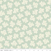 SALE Shades of Autumn Leaves C13472 Tea Green - Riley Blake Designs - Thanksgiving Fall Cream Leaves - Quilting Cotton Fabric