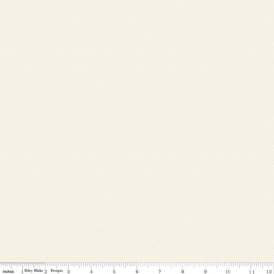 SALE POParazzi C805 Cream - Riley Blake Designs - Geometric Tiny Squares Tone-on-Tone - Quilting Cotton Fabric