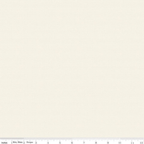 POParazzi C805 Cream - Riley Blake Designs - Geometric Tiny Squares Tone-on-Tone - Quilting Cotton Fabric