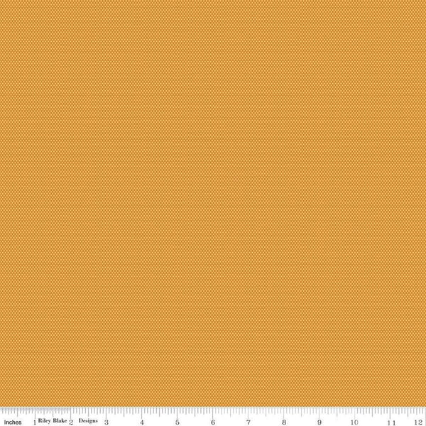 CLEARANCE POParazzi C805 Butterscotch - Riley Blake Designs - Geometric Tiny Squares Tone-on-Tone - Quilting Cotton Fabric