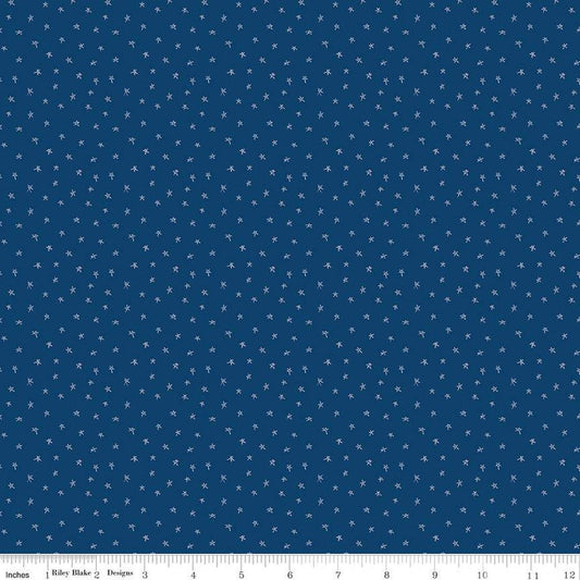 Pets Stars C13657 Navy - Riley Blake Designs - Children's Star - Quilting Cotton Fabric