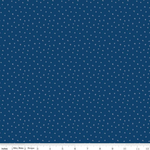 Pets Stars C13657 Navy - Riley Blake Designs - Children's Star - Quilting Cotton Fabric