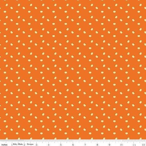 Fall's in Town Pumpkins C13518 Orange by Riley Blake Designs - Thanksgiving Autumn - Quilting Cotton Fabric