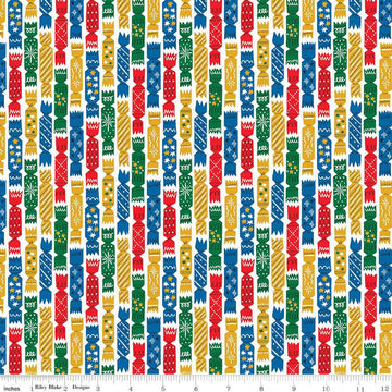 CLEARANCE Deck the Halls Crackers B 01666881B - Riley Blake Designs - Christmas -  Liberty Fabrics  - Quilting Cotton Fabric