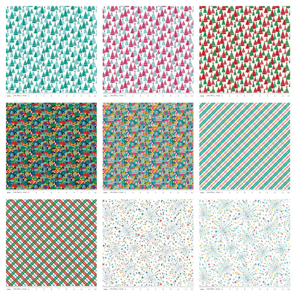 SALE Deck the Halls Fat Quarter Bundle 20 pieces - Riley Blake Designs - Pre cut Precut - Liberty Fabrics Christmas - Quilting Cotton Fabric