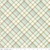 DEAL Shades of Autumn Plaid SC13476 Tea Green SPARKLE - Riley Blake - Thanksgiving Fall Diagonal Gold SPARKLE - Quilting Cotton Fabric
