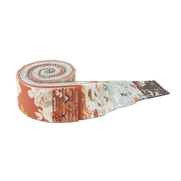 Shades of Autumn 2.5 Inch Rolie Polie Jelly Roll 40 pieces - Riley Blake - Precut Pre cut Bundle - Fall - Quilting Cotton Fabric