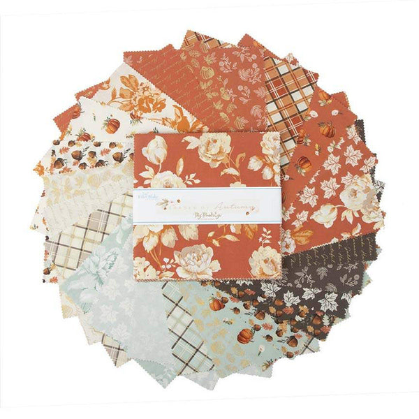 Shades of Autumn Layer Cake 10" Stacker Bundle - Riley Blake Designs - 42 piece Precut Pre cut - Fall - Quilting Cotton Fabric